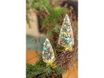 Juletræ modern 9 cm på klips fra Medusa 2 stk. - Fransenhome